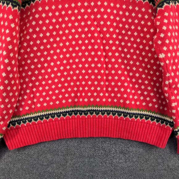 Lands' End Men's 1/4 Zip Pullover Knit Sweater Multicolor XL 46-48 Fair Isle - Picture 8 of 13